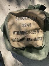 US MILITARY CANVAS DUFFEL VINTAGE DEPLOYMENT BAG Berger 1LT 2BCT/101 picture