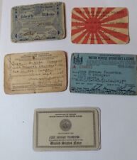 Vintage WW2 US Navy Medical Officer ID Card Lot  picture