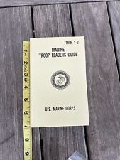 Vintage Marine Troop Leaders Guide USMC 1966 United States Marine Corps FMFM 1-2 picture