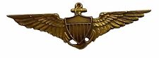 Pre-War (20’s-30’s) Robbins USN / USMC 10k Solid Gold Aviator Pilot Wing ~ 1.5” picture