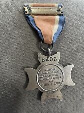 NYS Conspicuous Service Cross Sterling To WW1 Wounded 28th Division Veteran picture