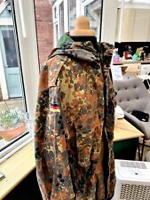 Mens German Army Jacket Coat Flecktarn Combat Hooded Vintage Multi Size L -C2091 picture