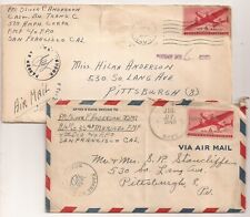 WWII USMC Letters. 4th Marine Division. Fought at Iwo Jima, Saipan, Kwajalein. picture