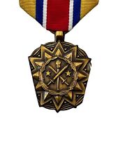 US Army Reserve Component Achievement Medal Full Size Pin Back w/ Ribbon picture