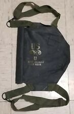 Original WWII WW2 US Army D Day Rubber Gas Mask Carrier Bag Nice picture