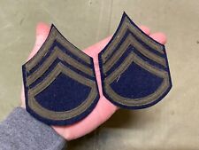 ORIGINAL WWII US ARMY STAFF SERGEANT SLEEVE RANK EARLY WAR FELT CHEVRONS picture