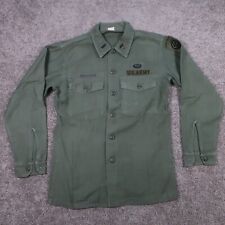 Vintage US ARMY Uniform Shirt Mens M Sateen Medical Paratrooper 40 in Chest picture