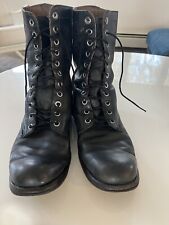 Vtg Vietnam Light Tread BF Goodrich Leather Combat Military Boots 1967 Size 13 picture