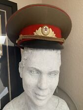 Vintage USSR Soviet Union Russian Military Officers Police Cap Hats picture