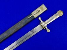 German Germany Antique WW1 Police Short Sword w/ Scabbard Rare Maker picture