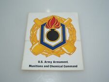 Vintage US Army Armament Munitions and Chemical Command Sticker picture