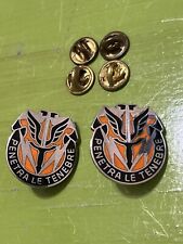 Pair Army 112th Special Operations Signal Battalion Airborne Pin Badge Crest picture