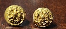 Vintage USN US NAVY OFFICER  CAP HAT GOLD SCREW IN BUTTON PAIR picture