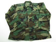 US Army Airborne Long Sleeve Shirt Mens Size Medium Short Camouflage Button Down picture