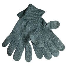 Swiss Army Knit Gloves Gray Wool Blend Liners 11