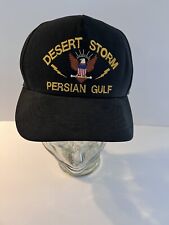 New Desert Storm Persian Gulf Black Hat Snap Back Embroidered Made In USA picture