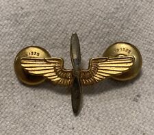 WW2 ERA Pilot Wing/Propeller Pin Lapel/Hat ACID TEST ORIGINAL PIN BACK picture