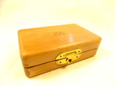 1918 Pandemic WWI US Army Wooden Syringe Box M.D. USA Brass Latch Hinge  picture