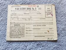 USA War Ration Book No 3 WWII with Stamps picture