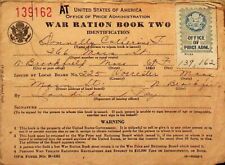 WW II War Ration Book two With Stamps  c. 1943 picture