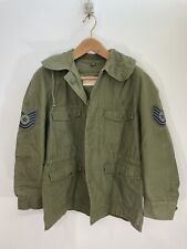Vintage Military Jacket Air Force 1966 OG 107 Cotton Medium Short picture