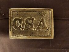 Square Brass CSA Buckle For Civil War Reenacting picture