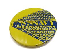 US Navy Hydrography Oceanography Pin Button Vintage picture