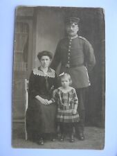 WW1 German Soldier with Lady and Child Studio Portrait (160) picture