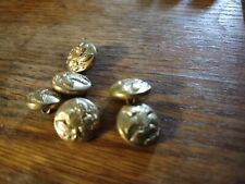 Civil War Brass Buttons 1/2 Inch Set of 5 Reproduction picture