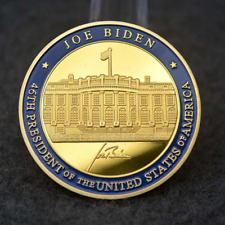 46th President Biden Signature and White House Gold plating Challenge Coin  picture