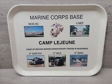 RARE Military US Marine Corps Camp Lejeune Fiberglass Cafeteria Tray 18