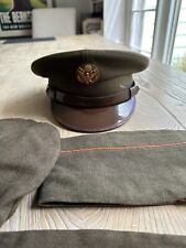 5 Hats Lot Original WWII US Army Military Hat Size 7  Wool Uniform picture