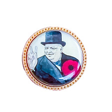Britain Prime Minister Winston Churchill Remembrance WWII Day Lapel Pin picture