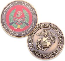 Marine Corps School of Infantry Challenge Coin, Camp Pendleton, CA picture