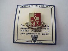 U.S. Army Unit Crest Pin Back W/Card Meyer Insignia Construction Conquers picture