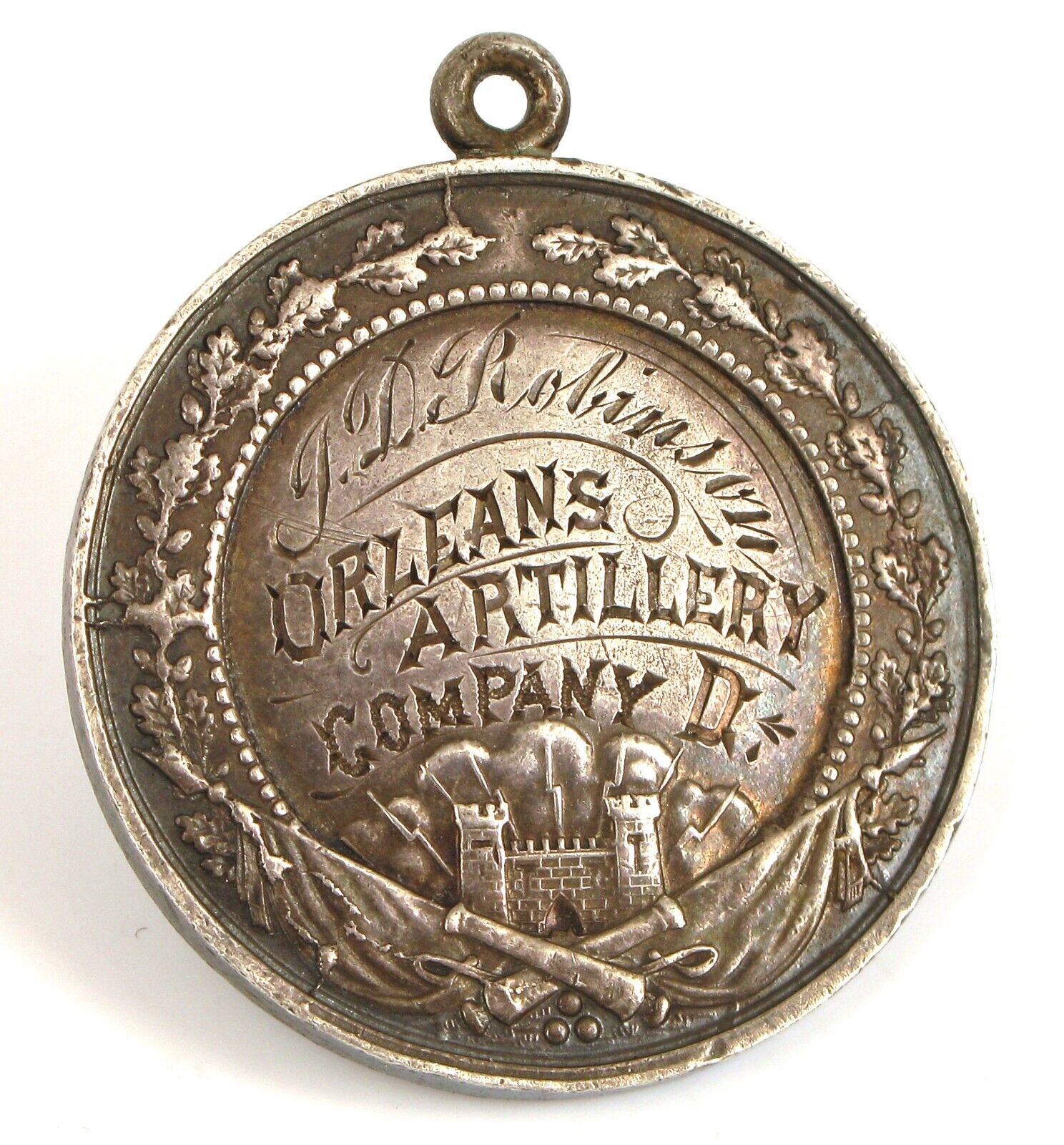 ARMY OF TENNESSEE LOUISIANA DIVISION ORLEANS ARTILLERY NAMED CIVIL WAR MEDAL 
