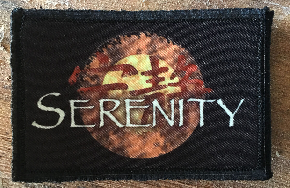 Serenity Logo Morale Patch Tactical ARMY Hook Military USA Badge Flag