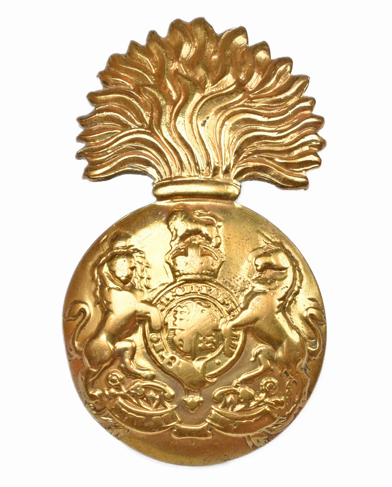 Vintage Old The Royal Scots Fusiliers Regiment Soldiers Metal Cap Badge