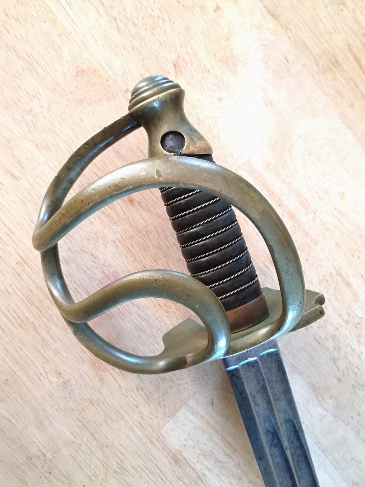 GERMAN SWORD RARE MASSIVE PRUSSIAN KÜRASSIER PALLASCH RUSSIAN FORM TROOPER 1849