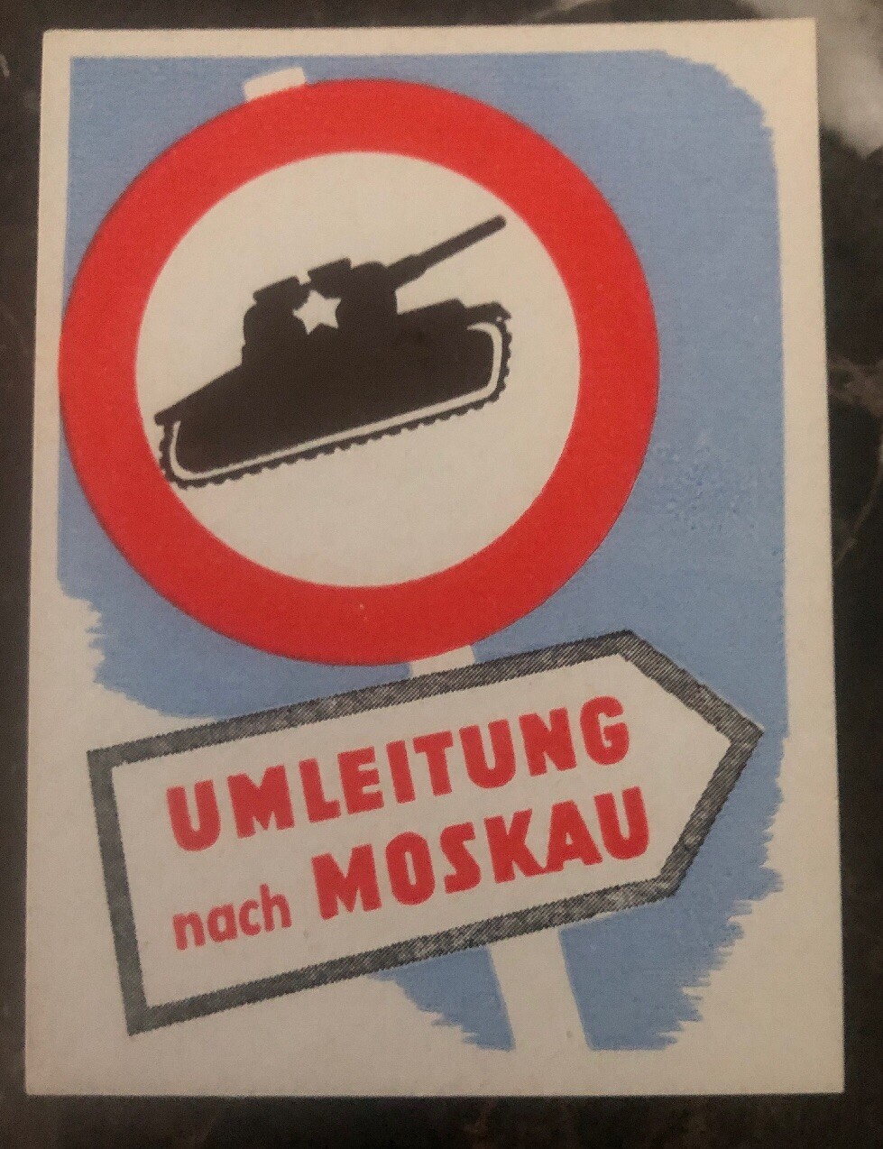 Cold War Germany Leaflet Anti Communist Dropped On Russia Troops URSS To Moscow