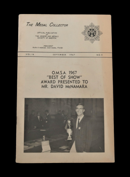 Vtg The Orders & Medals Society of America The Medal Collector 1967 Ephemera