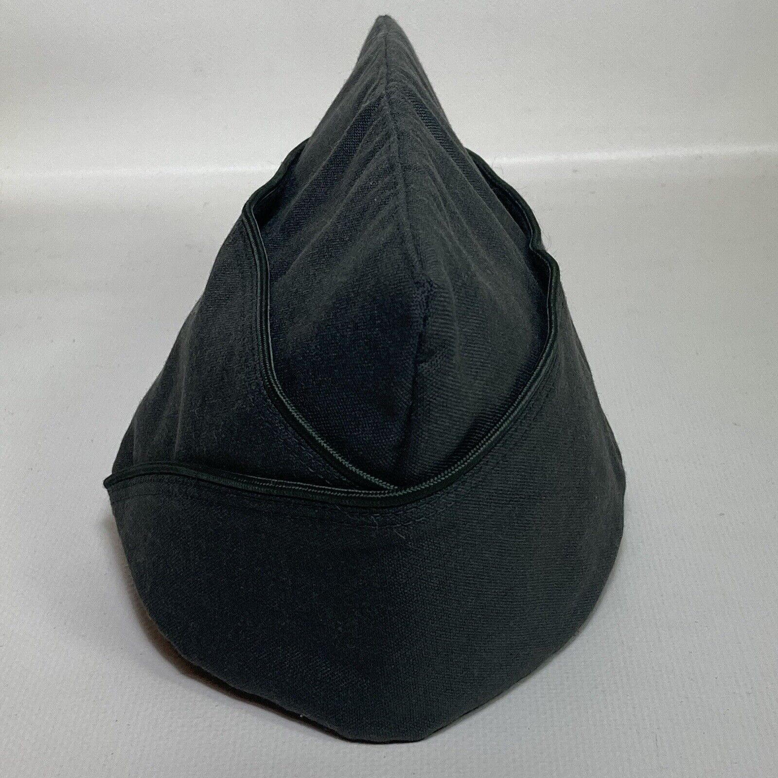 VTG US Army Garrison Green Cap Hat Wool Polyester Size 6 5/8 Waldman Mfg AG-344