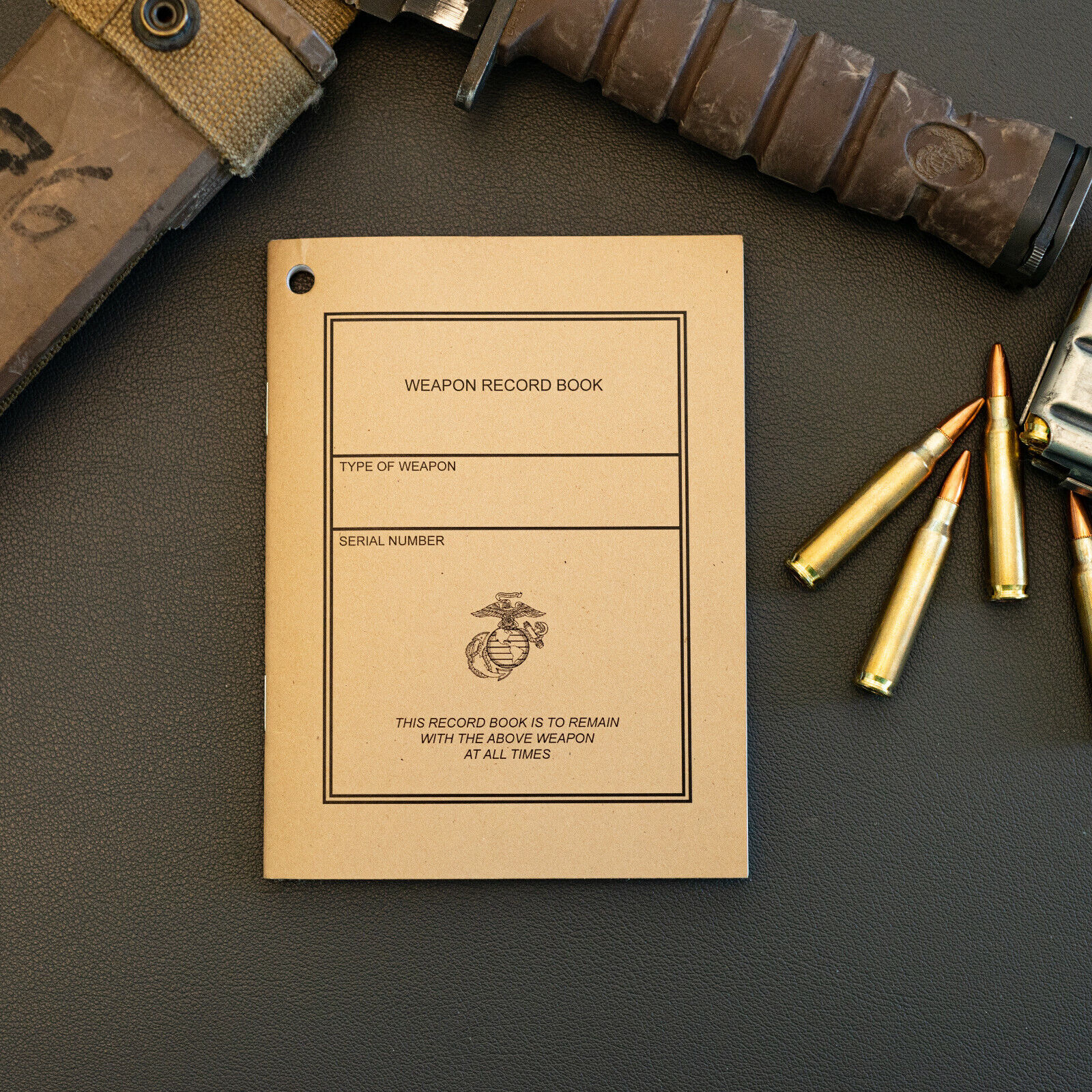 USMC Weapon Record Book, round count logbook, Mk12, M39, M40, M40A1, M70