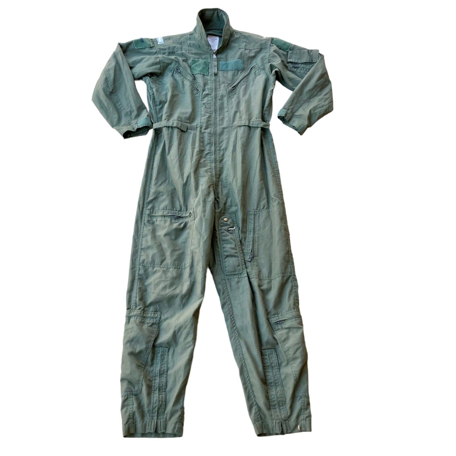 US Military Coveralls Flyers Men Summer 44L Sage Green Fire Flight Suit Army