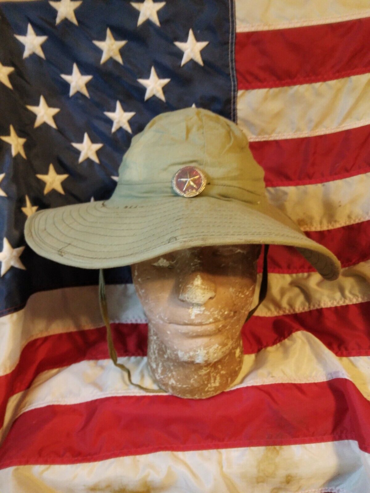 Vietnam War  North Vietnamese  Army Green wide Brim Boonie Hat