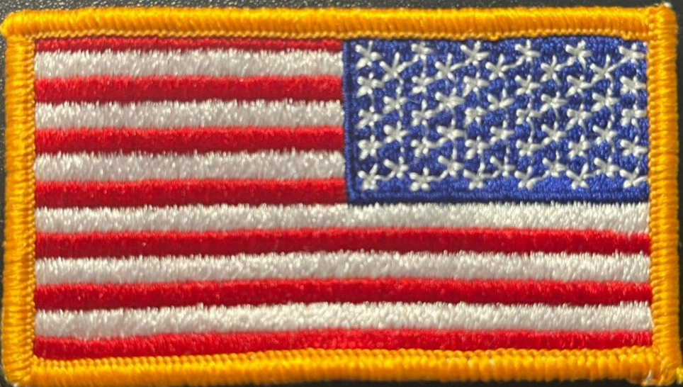 U.S. American Flag Right Shoulder Patch REAL Military Sew-On Insignia