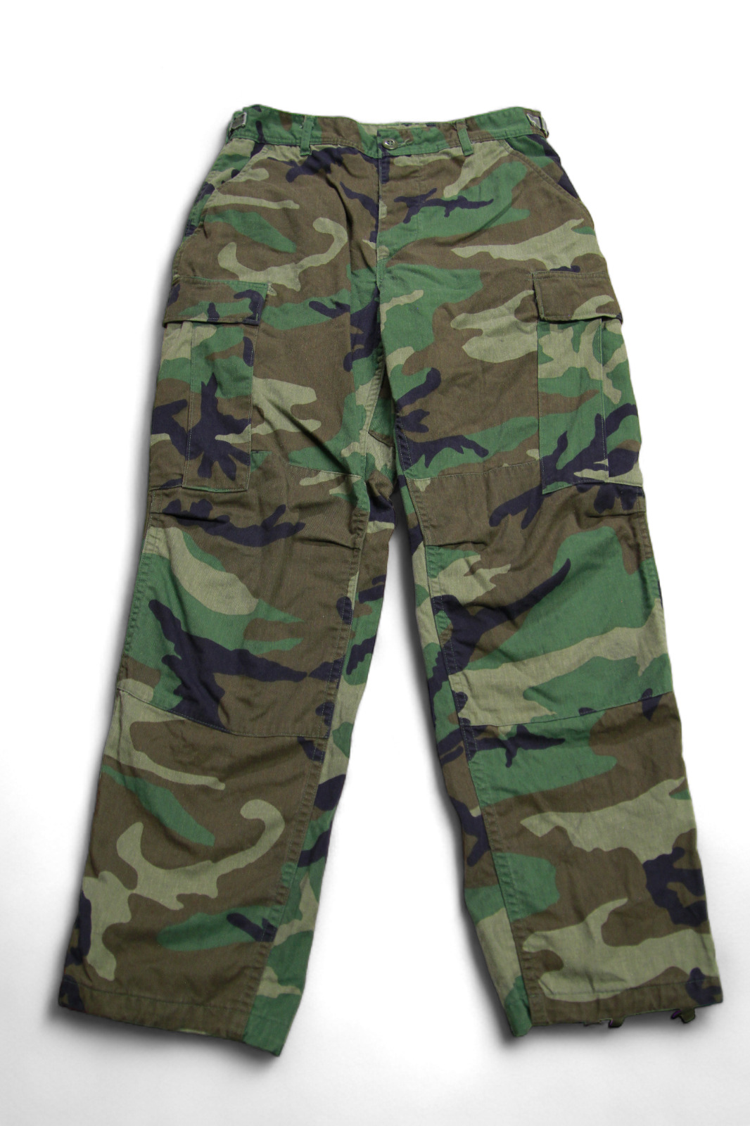 US Army Genuine Trousers BDU Camoflauge Adjustable Pants NSN 8415-01 Small-Short