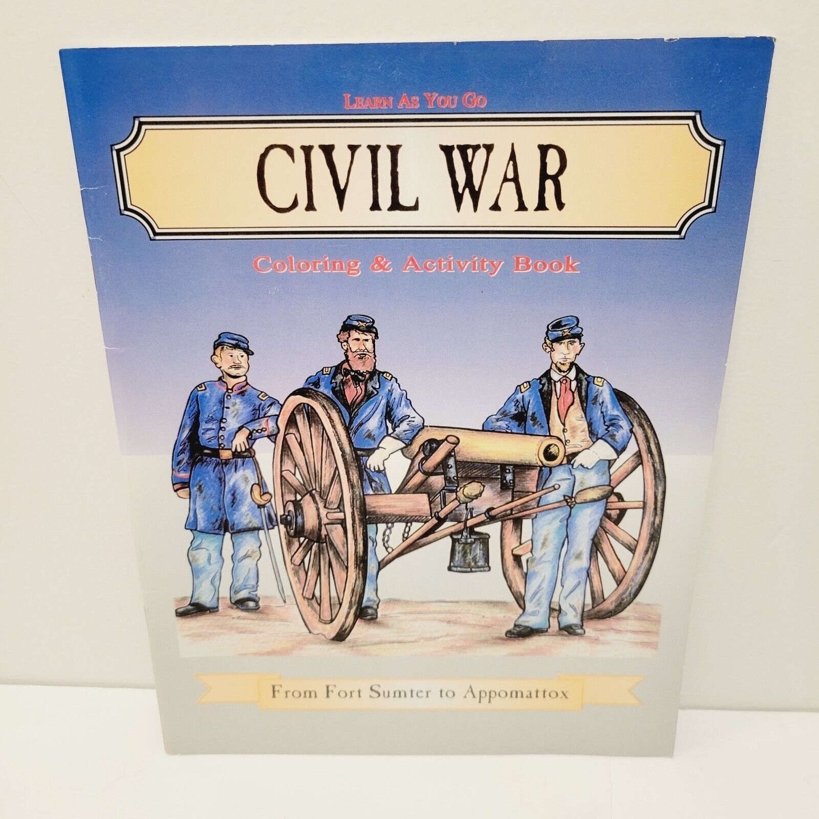 Vtg Civil War Coloring Activity Book From Fort Sumter to Appomattox READ History