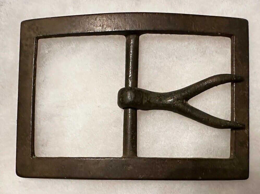 Confederate Wishbone Civil War Frame Belt Buckle
