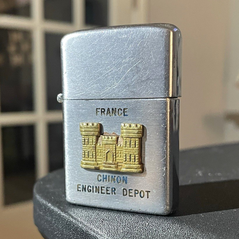 Military Lighter France Chinon Engineer Depot